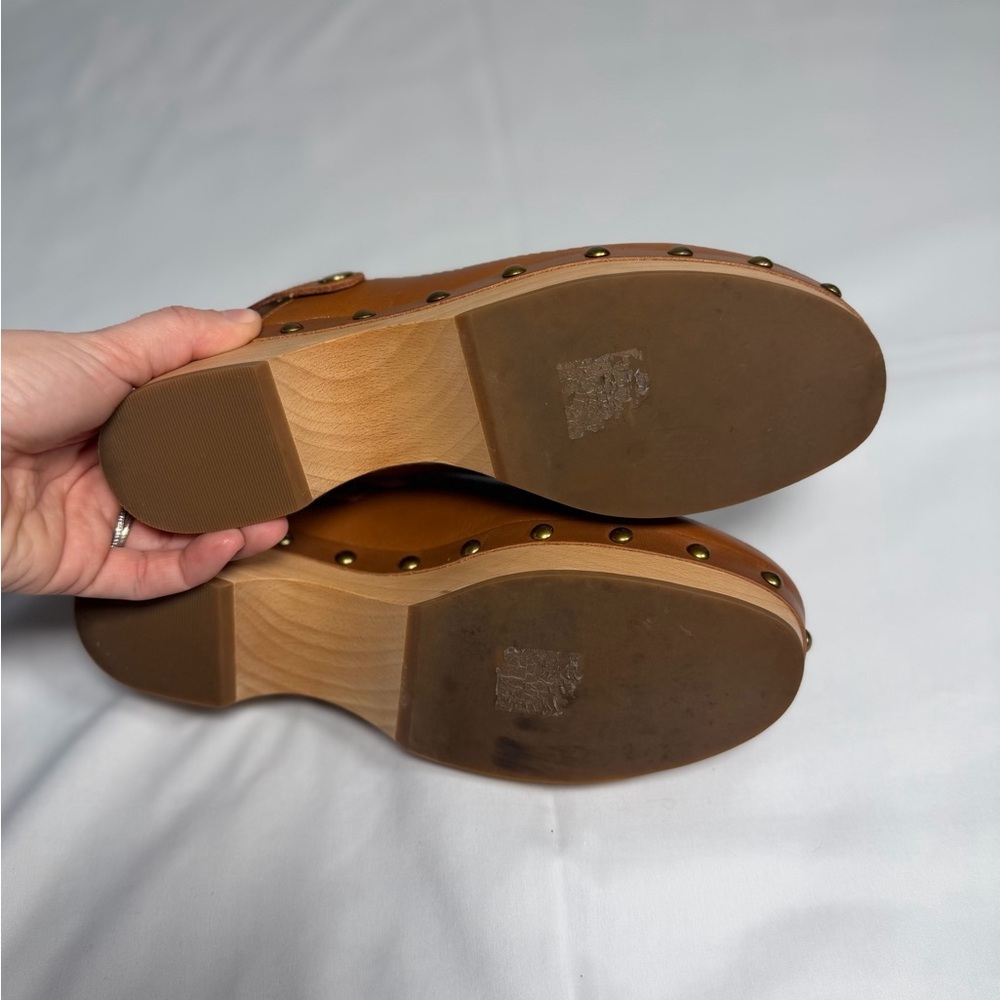 J Crew Convertible Leather Clogs, size 7.5. - Picture 6 of 7